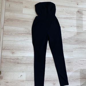 Strapless jumpsuit black